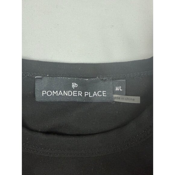 Pomander Place x Tuckernuck - Sue Sweatshirt Black Minimalist Dress M/L - Picture 4 of 7